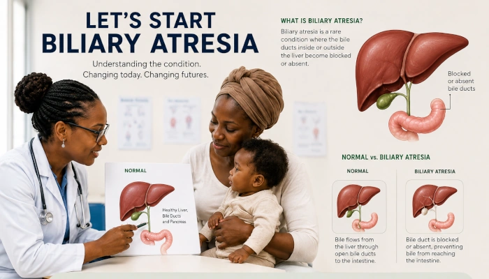 Newborn receiving early liver assessment